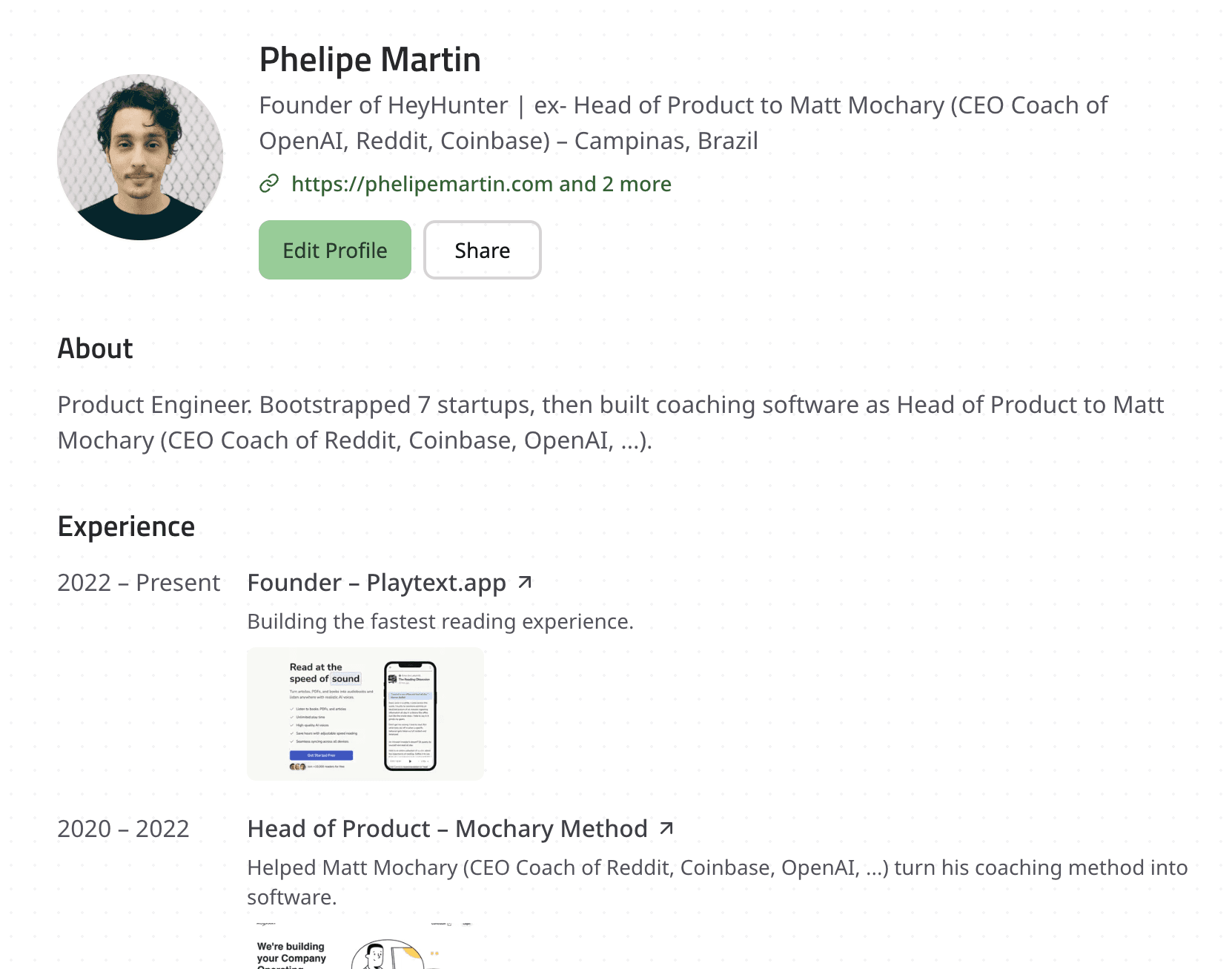 Profile Example